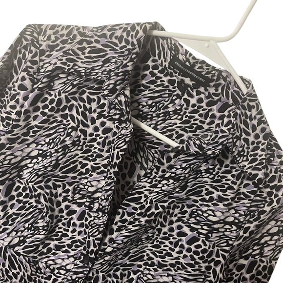 Express Design Studio Button Up Dress Size 10 - Picture 3 of 9